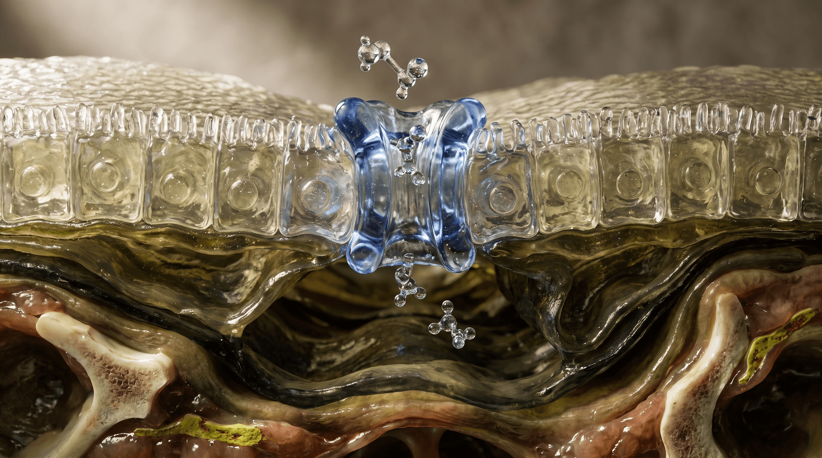 Peptides for Gut-Barrier Research shown as a Rebody editorial still life