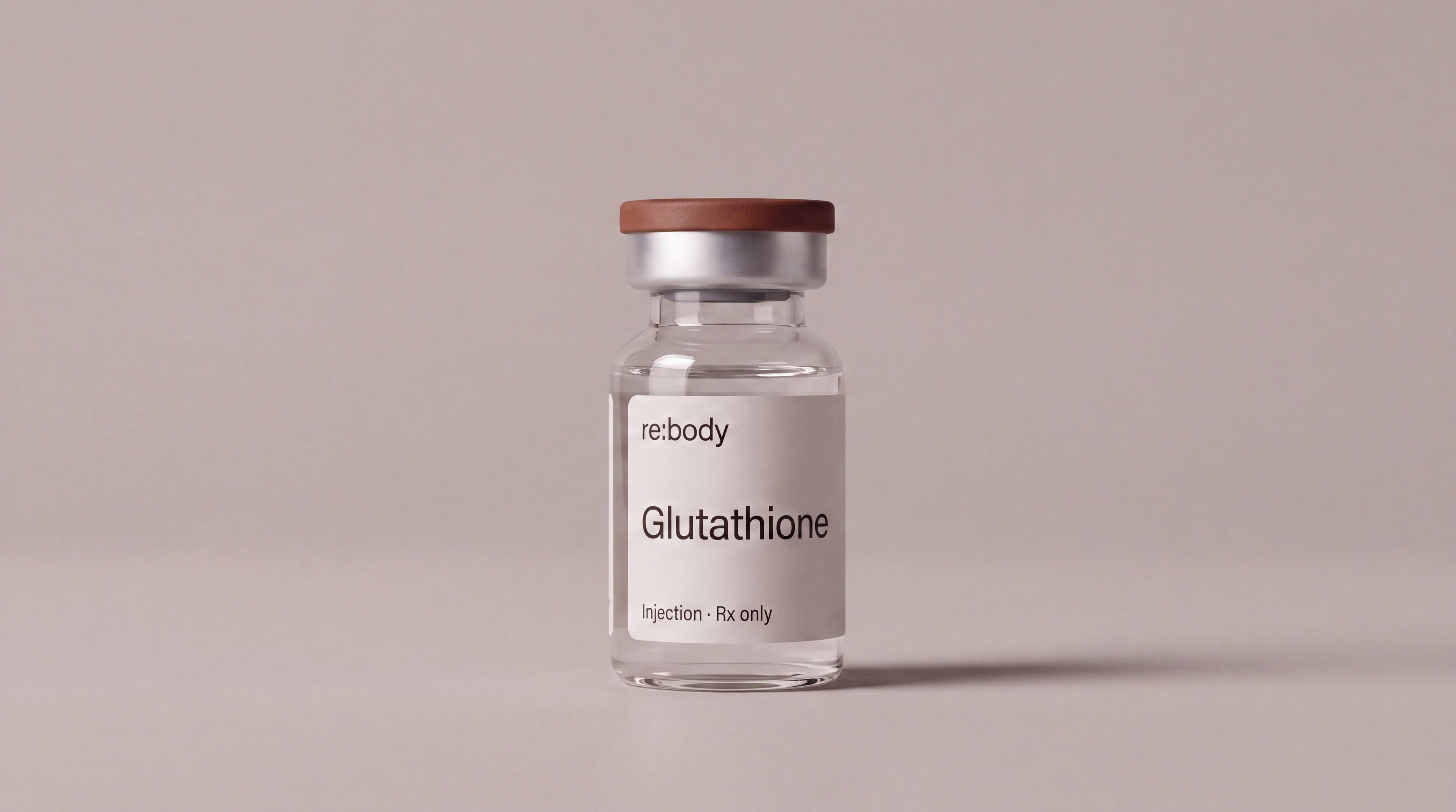 Rebody glutathione injection vial.