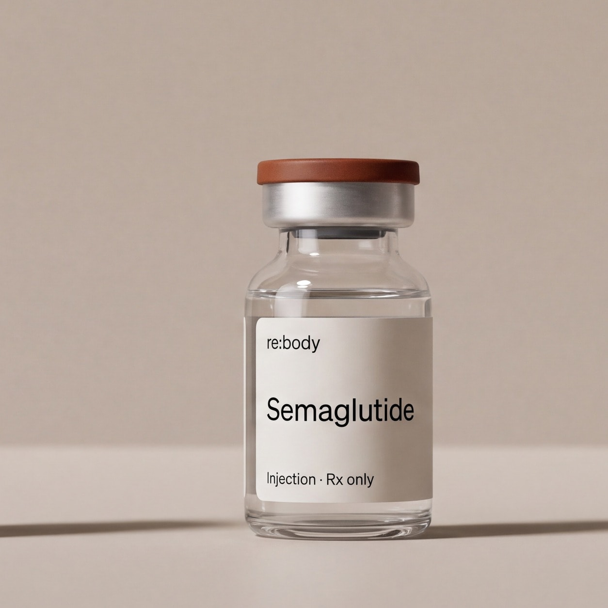 Rebody semaglutide injection vial.