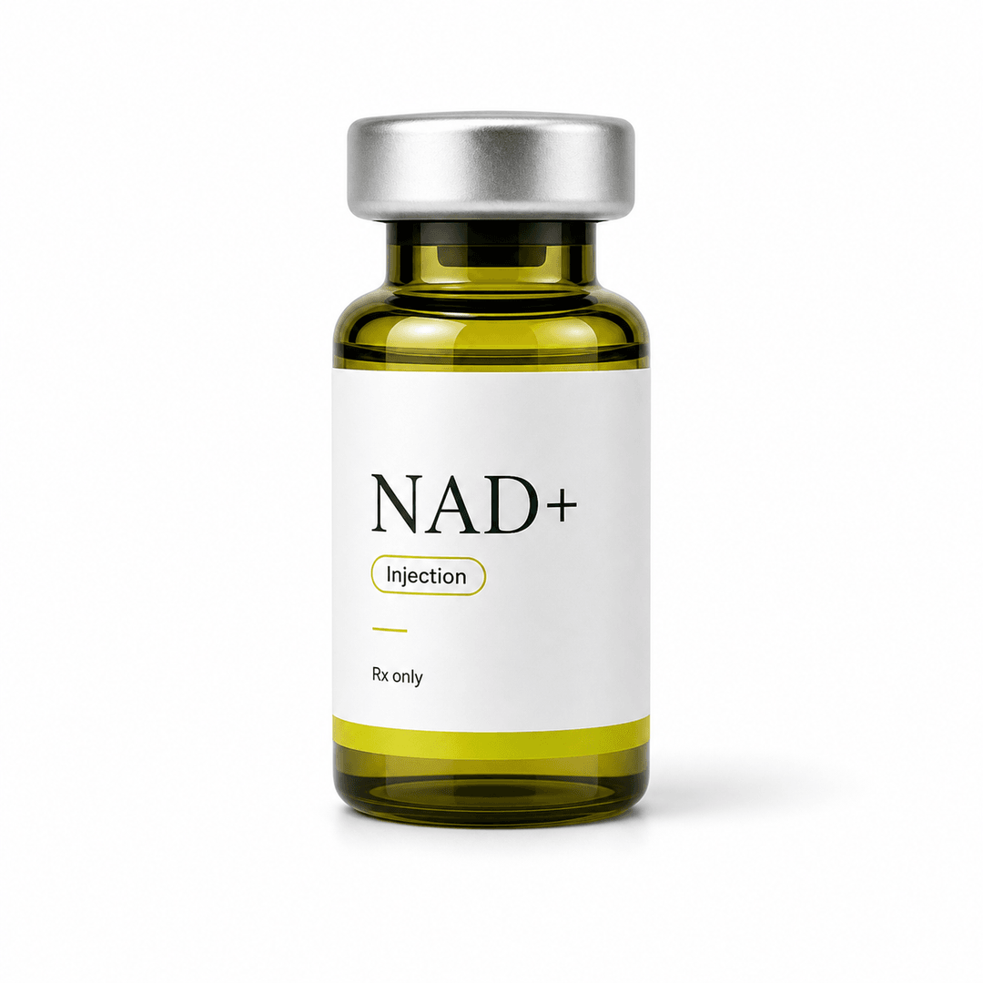 NAD+ injection vial.