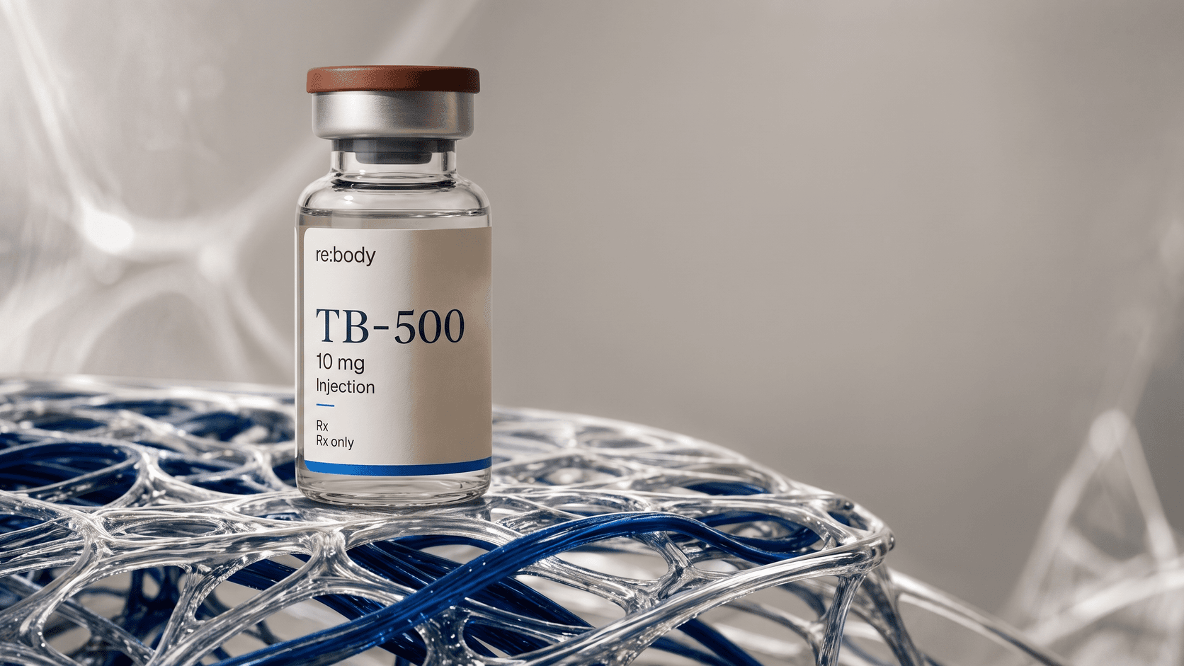 Actin-Signaling Peptides for Tissue Recovery Research shown as a Rebody editorial still life