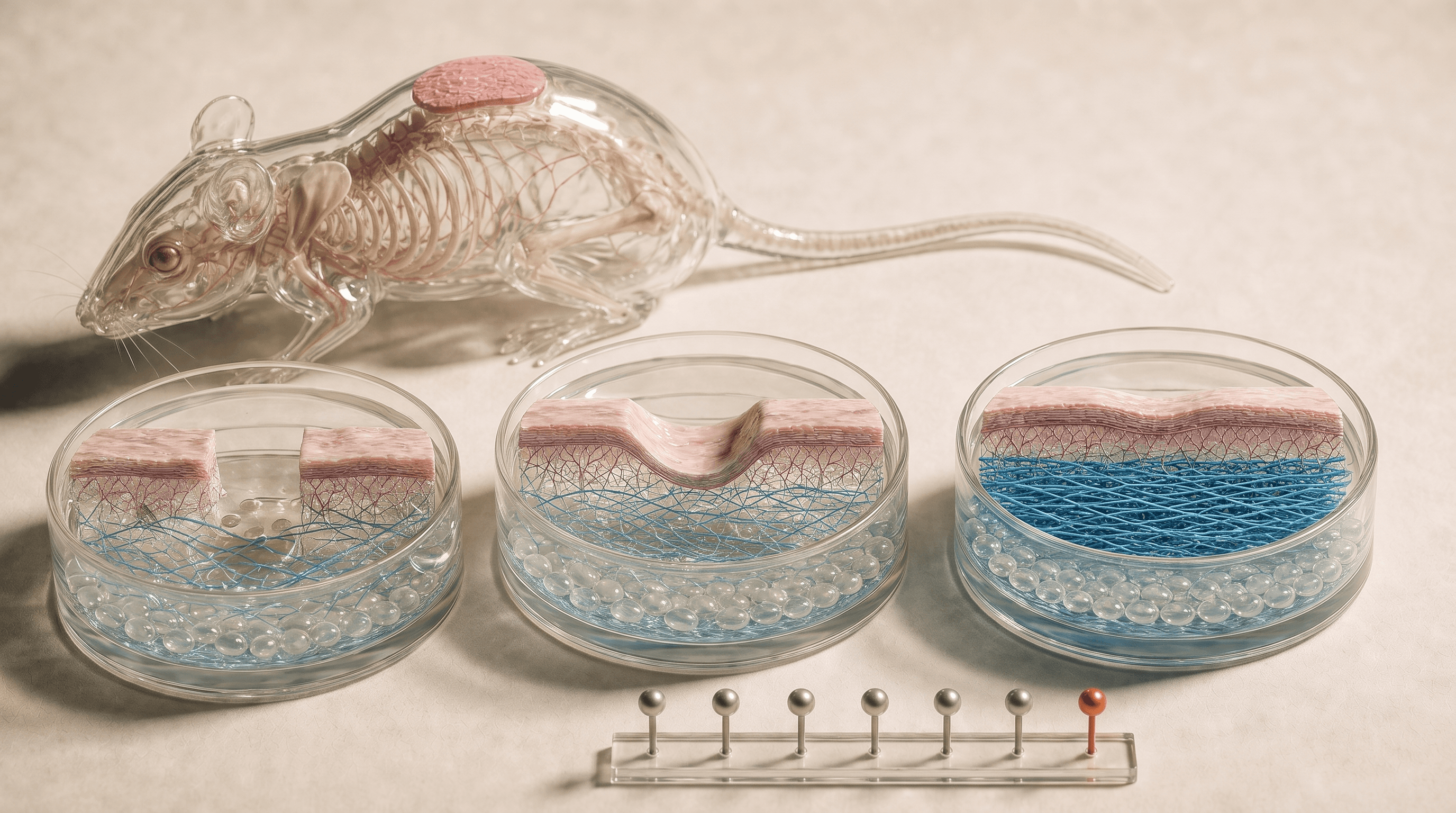 Peptides for Tendon Recovery shown as a Rebody editorial still life