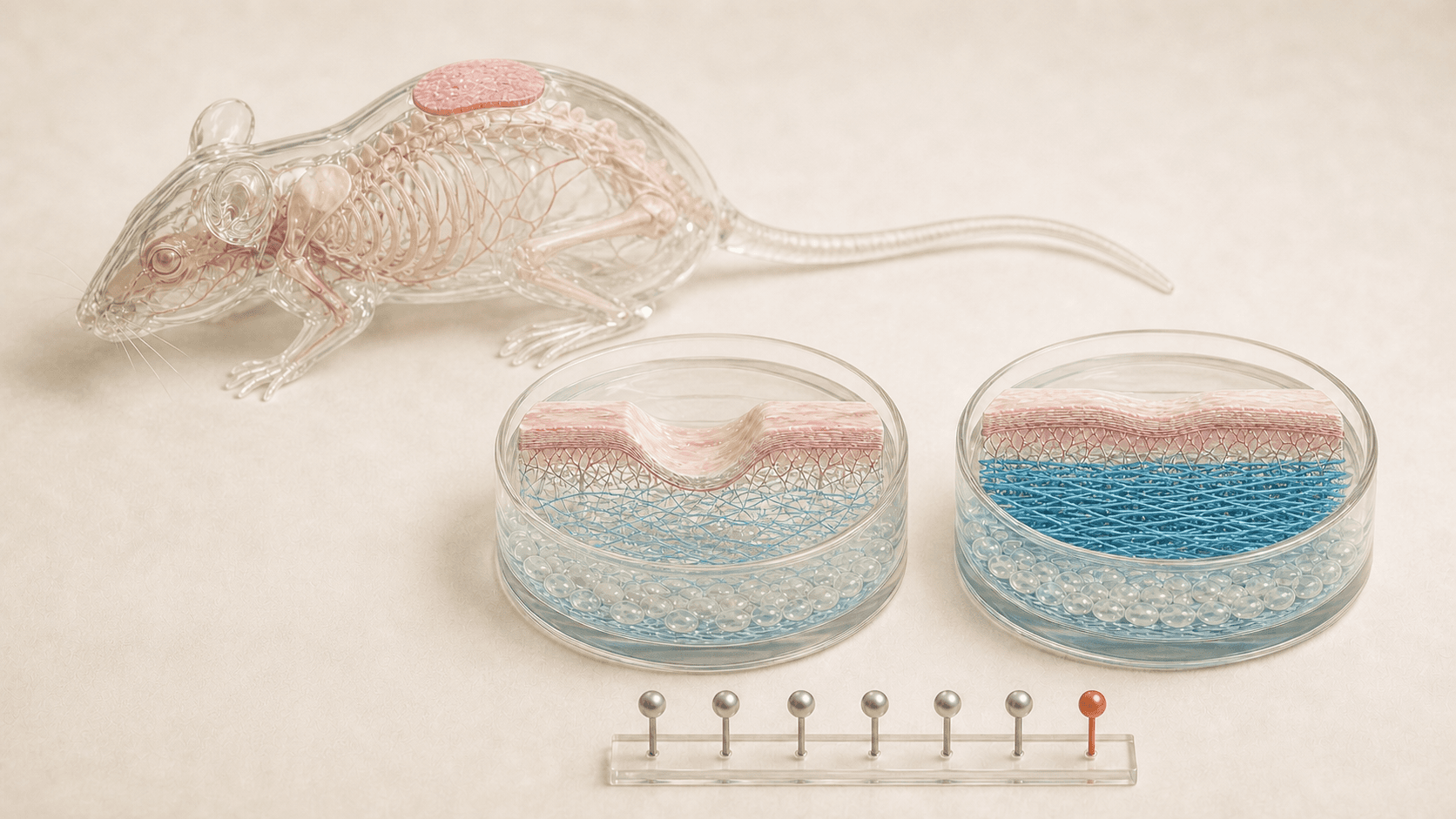Peptides for Tendon Recovery shown as a Rebody editorial still life