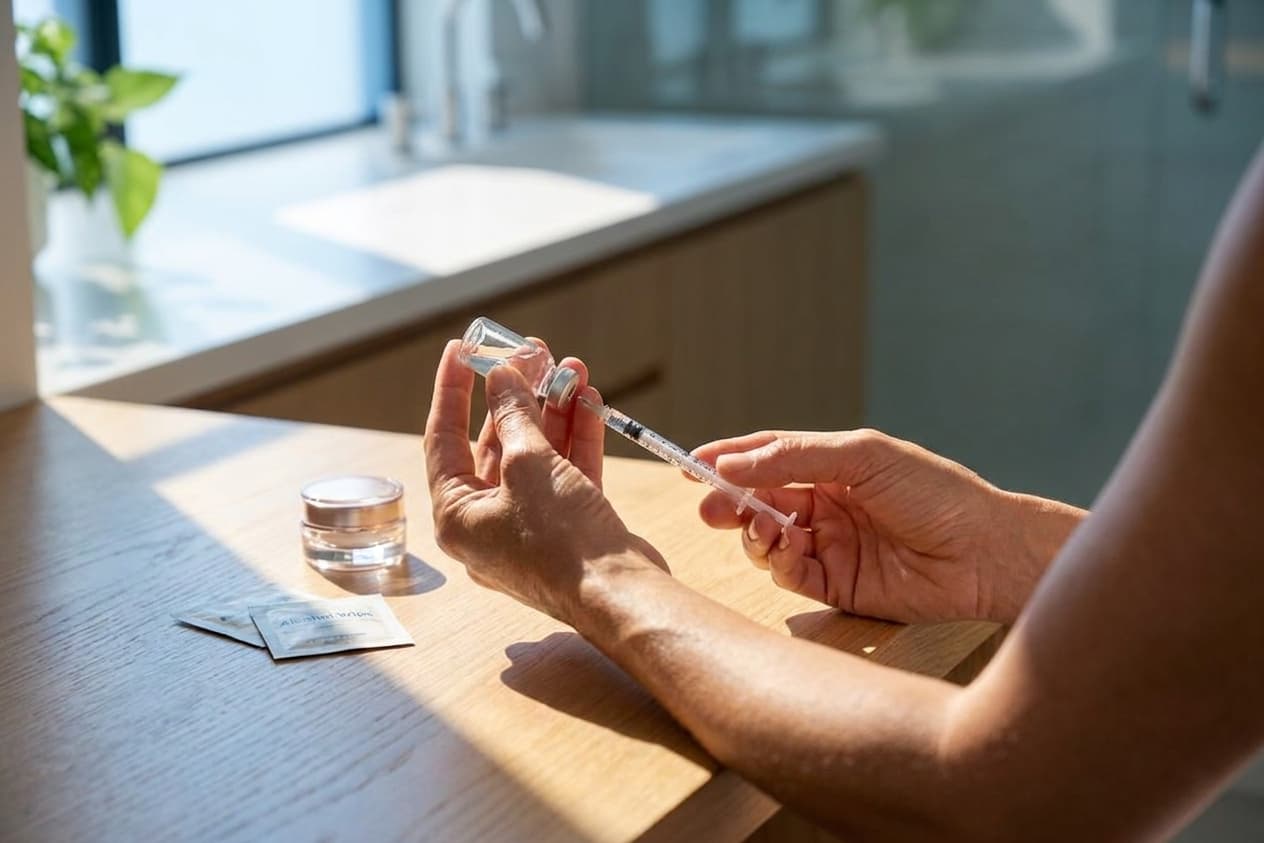 How to self-inject peptide therapy at home